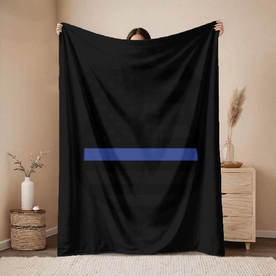 BLUE LIVES MATTER Throw Blankets