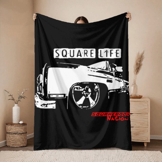 Square Body Nation Life Squarebody Throw Blankets