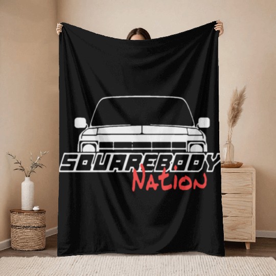 Square Body Nation 70s Squarebody Throw Blankets