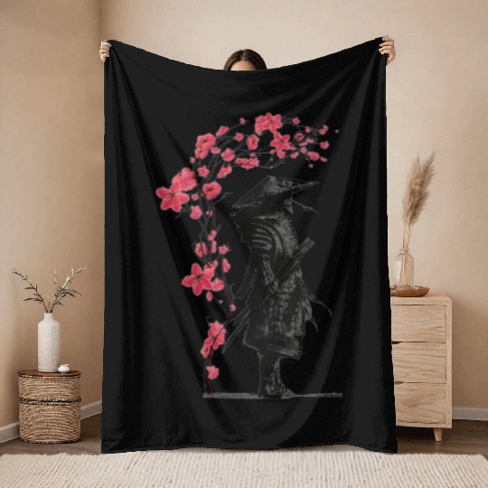 Samurai Master Throw Blankets