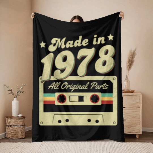 Made in 1978 Throw Blankets
