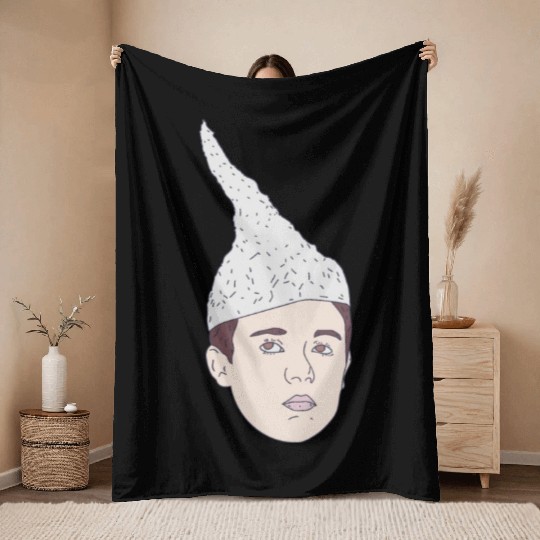 Conspiracy Theorist - Tin-Foil Hat Kid - Hoax Throw Blankets