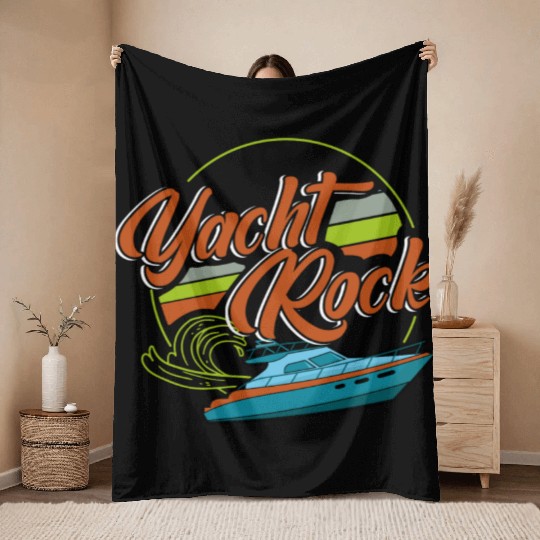 Mega Yacht, Mega Yacht Yacht, rock Throw Blankets