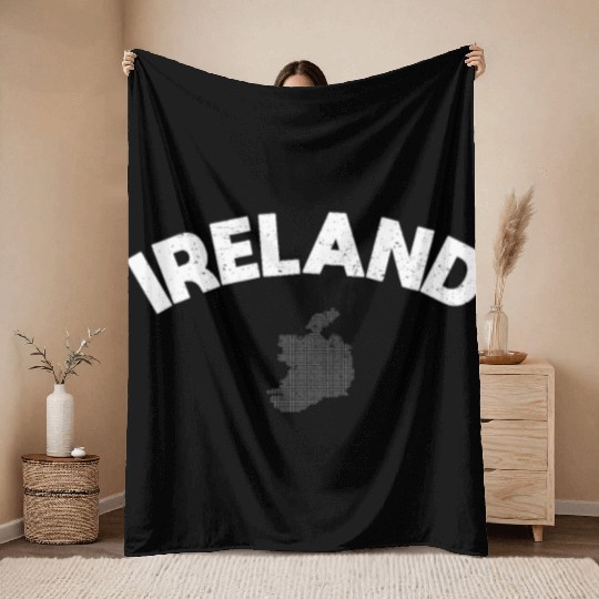 Ireland Throw Blankets