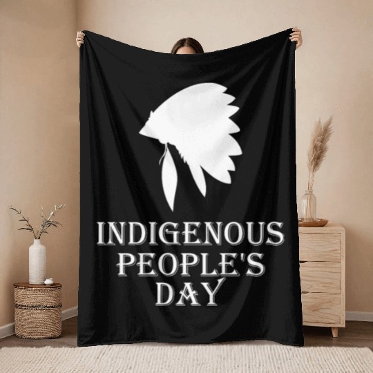 Indigenous People's Day holiday indigenous peoples Throw Blankets