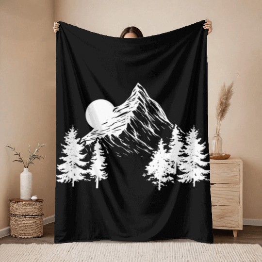 Mountaineering | Hiking Hobby Hikers Mountain Gift Throw Blankets
