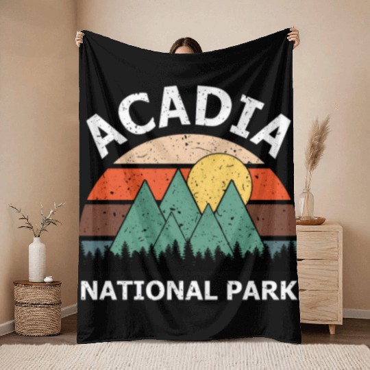 Acadia National Park Gift Throw Blankets