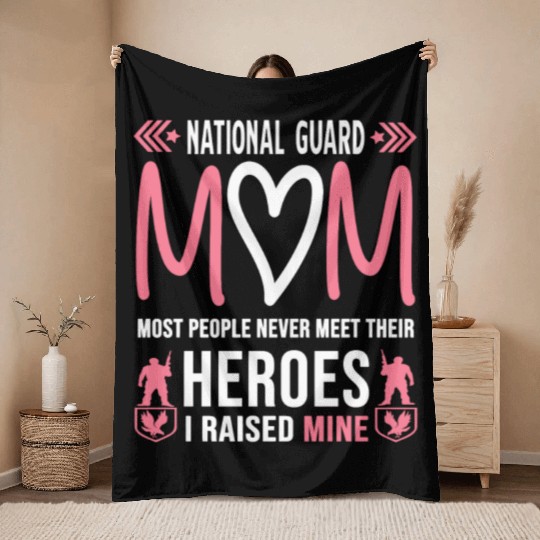 National Guard Mom Throw Blankets Army Heroes Gifts Militar