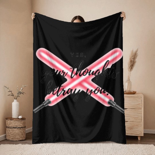 StarWars Quote by Darth Vader Throw Blankets