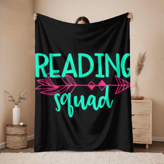Reading Squad Throw Blankets Throw Blankets Teacher Appreciation Gif