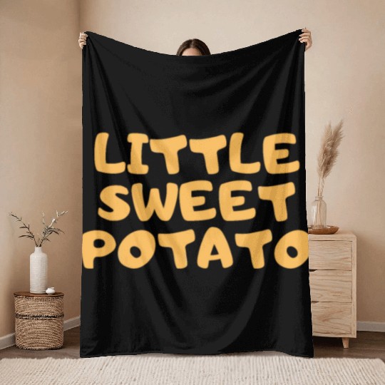 Little Sweet Potato Throw Blankets
