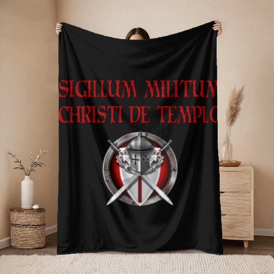 Crusader Knights Templar Throw Blankets