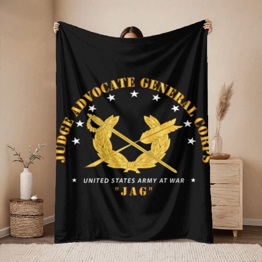 Army JAG Branch Throw Blankets