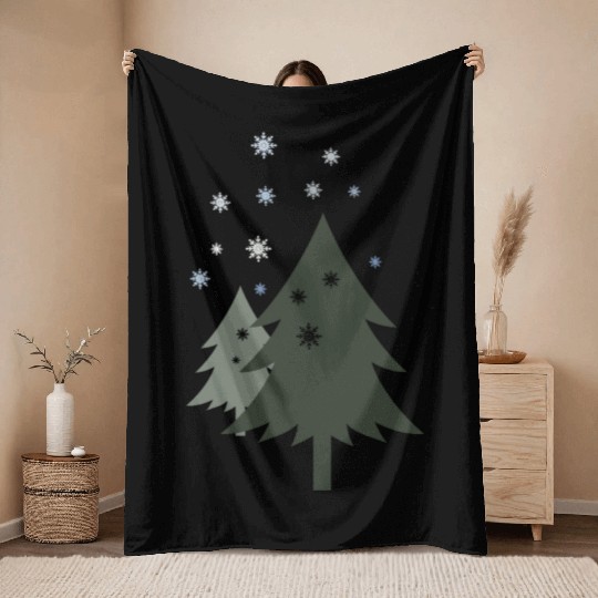 winter wonderland Throw Blankets