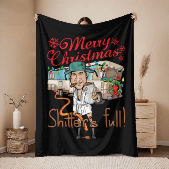 Merry Christmas Cousin Eddie Shitter'S Full Throw Blankets