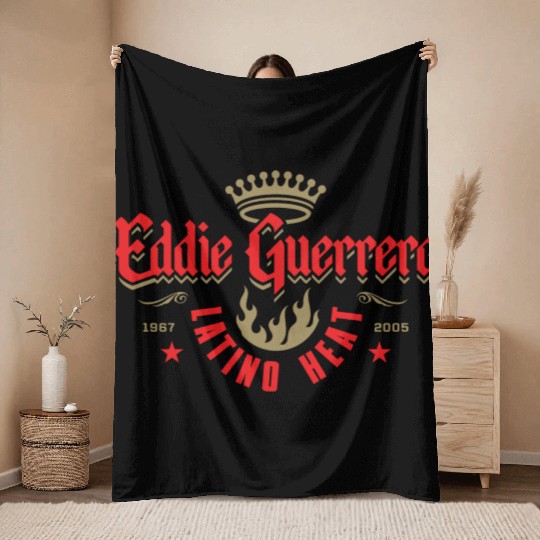 Wrestling Entertainment Eddie Guerrero Crown Graphic Throw Blankets