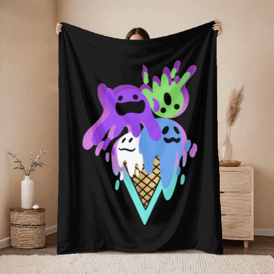 Ice Scream Parodi Throw Blankets