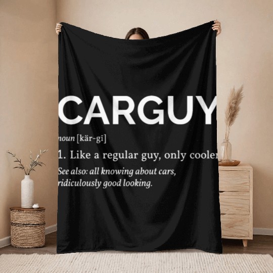 Car Guy Definition I Throw Blankets