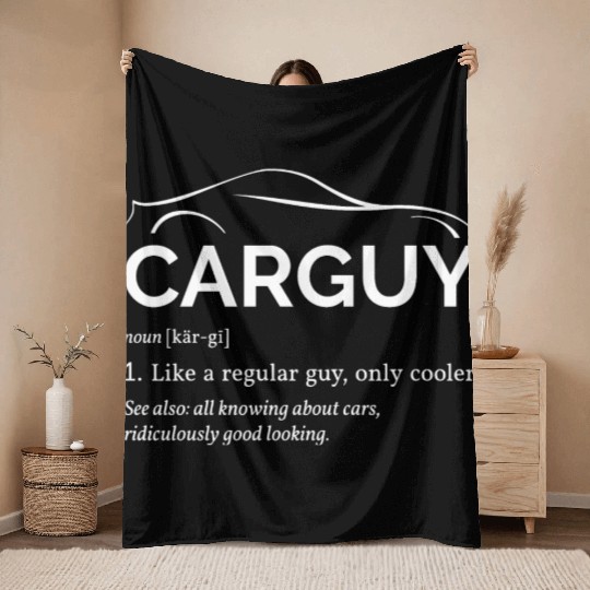 Car Guy Definition I - Cool Car Throw Blankets