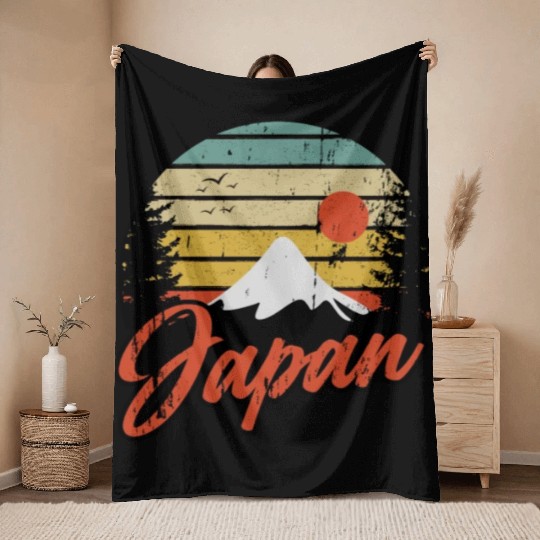 japan Throw Blankets