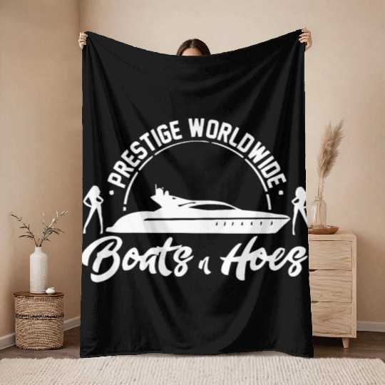 boats and hoes Throw Blankets step brothers