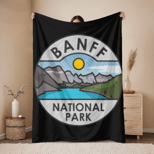 Banff National Park Throw Blankets
