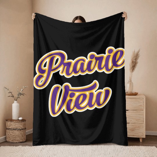 Prairie View Homecoming In Purple And Gold The Hil Throw Blankets