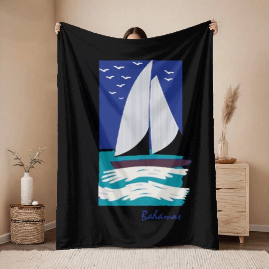 boats and hoes step brothers Throw Blankets