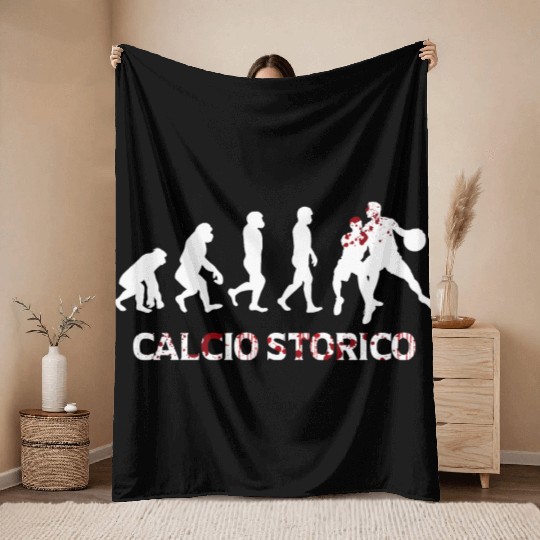 Calcio Storico Evolution Throw Blankets
