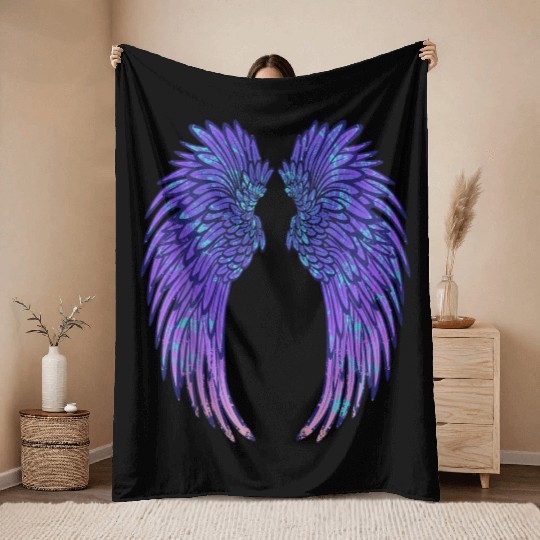 Angel Wings Eagle Wings Broken Wings Wild Wings On Throw Blankets