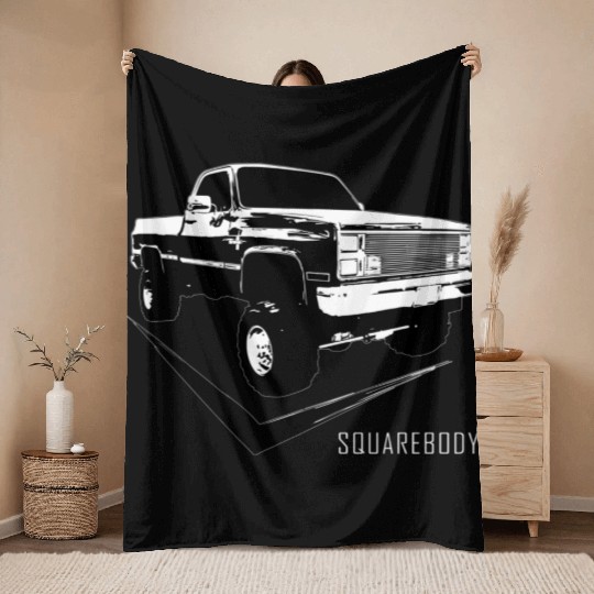 Squarebody Classic Square Body Truck Throw Blankets