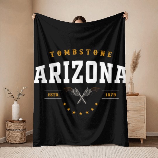 western, western doc holiday, movie Throw Blankets