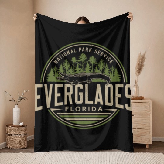 Everglades National Park Florida Throw Blankets