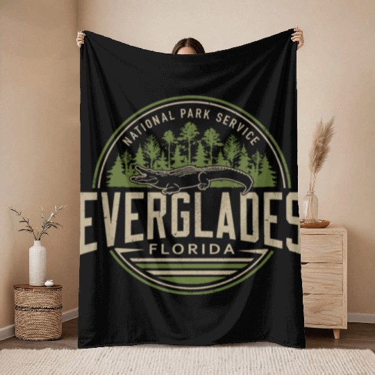 Everglades National Park Florida Throw Blankets