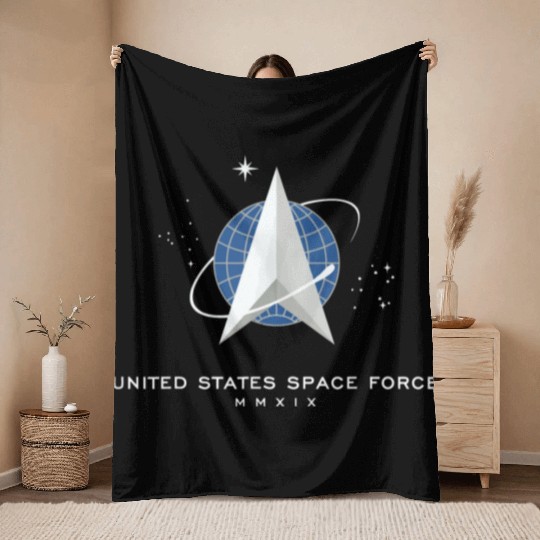 UNITED STATES US SPACE FORCE USSF DELTA FLAG birth Throw Blankets