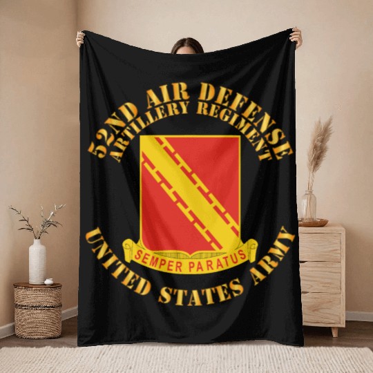 Army 52nd Air Defense Artillery Regiment US Army Throw Blankets