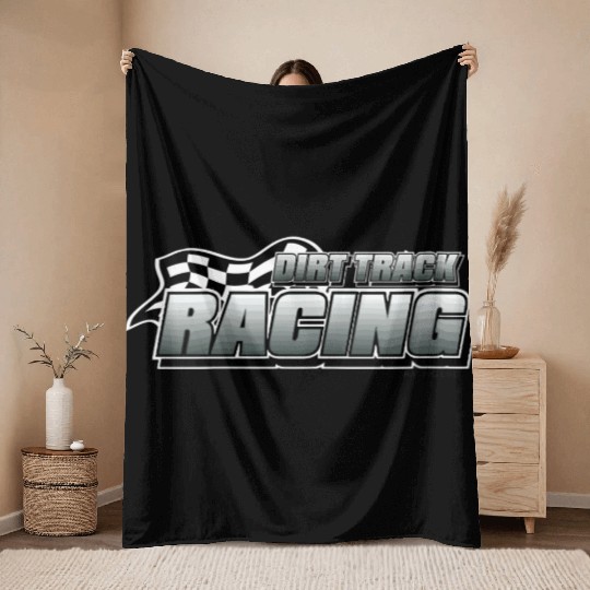 Dirt Track Car Racing Modified Racing Speedway png Throw Blankets