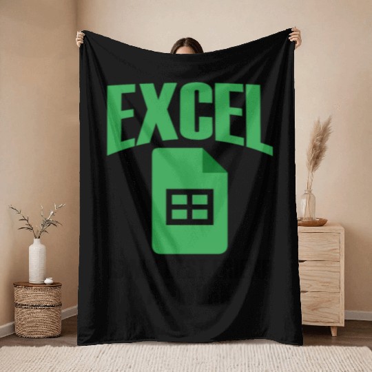 Excel Best Friend At Work Spreadsheet Accountant Throw Blankets