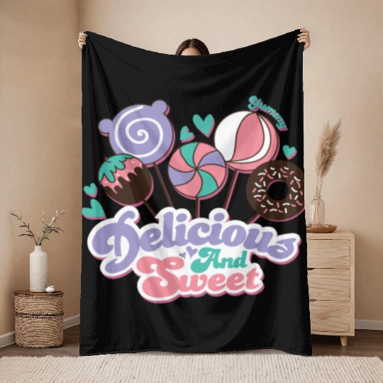 Delicious and Sweet Throw Blankets