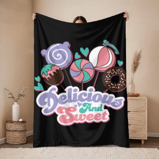 Delicious and Sweet Throw Blankets