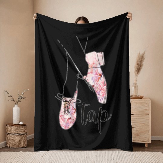 Tap Dance Gifts Tap Dancing Lover Dance Teacher Throw Blankets