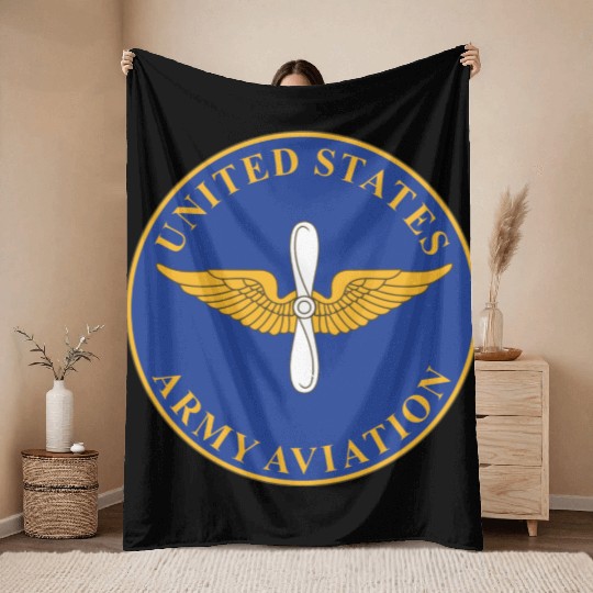Army Aviation Throw Blankets