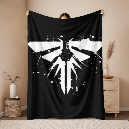 the last of us fireflies ellie joel abby Throw Blankets