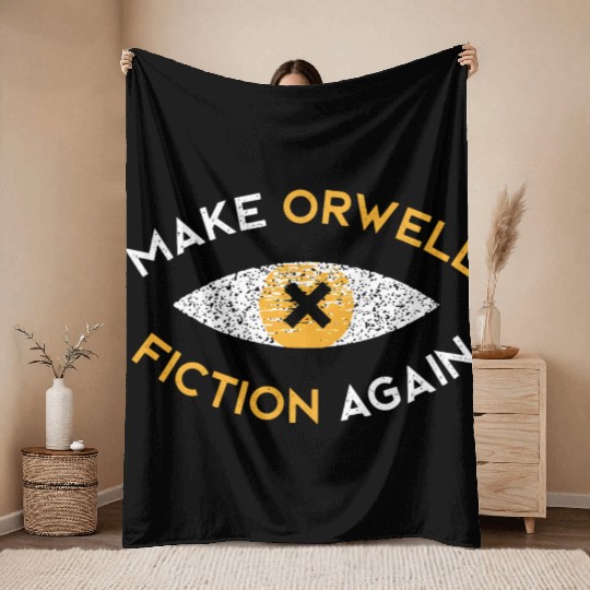 Make Orwell fiction again Philosophy Throw Blankets