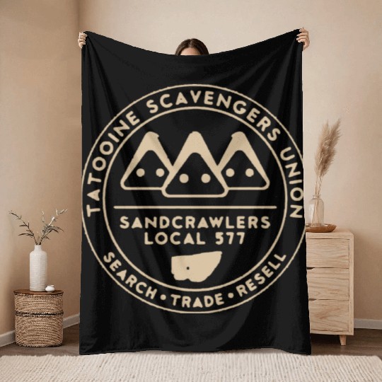 Tatooine Scavengers Union Throw Blankets