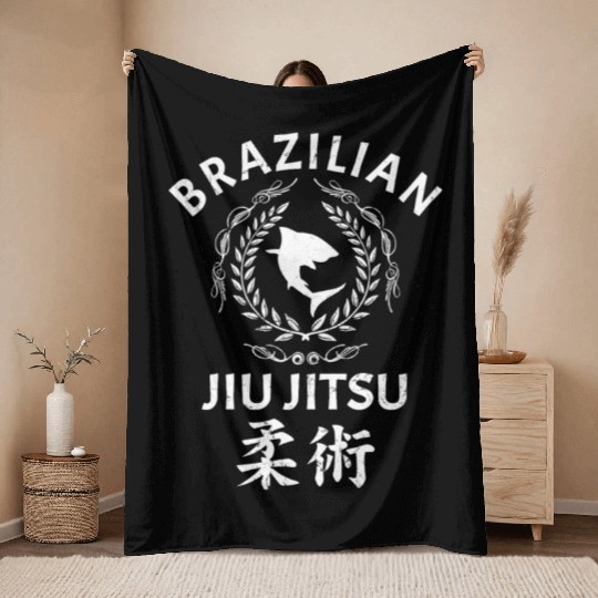 BJJ Jiu Jitsu Throw Blankets