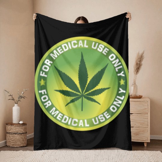 Medical Marijuana (Weed) Throw Blankets