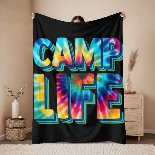 camp life,SUMMER Camp, fall camp,boy scouts,trekki Throw Blankets