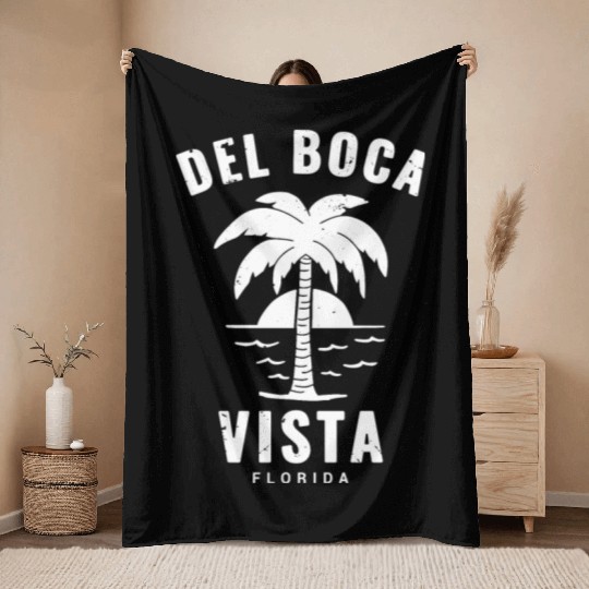 Del Boca Vista - Retirement Community Throw Blankets