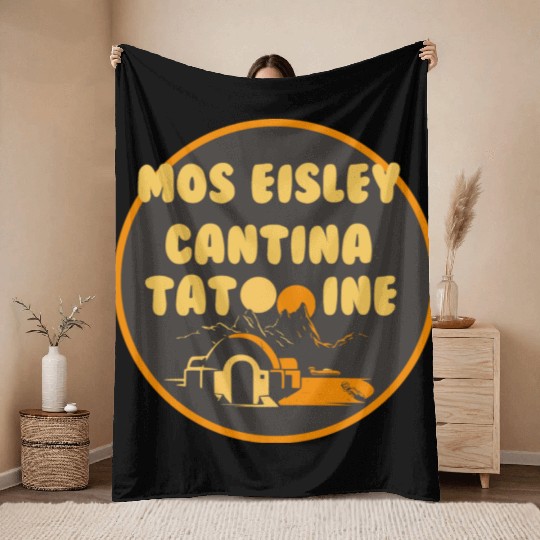Star Wars Mos Eisley Cantina Tatooine Throw Blankets